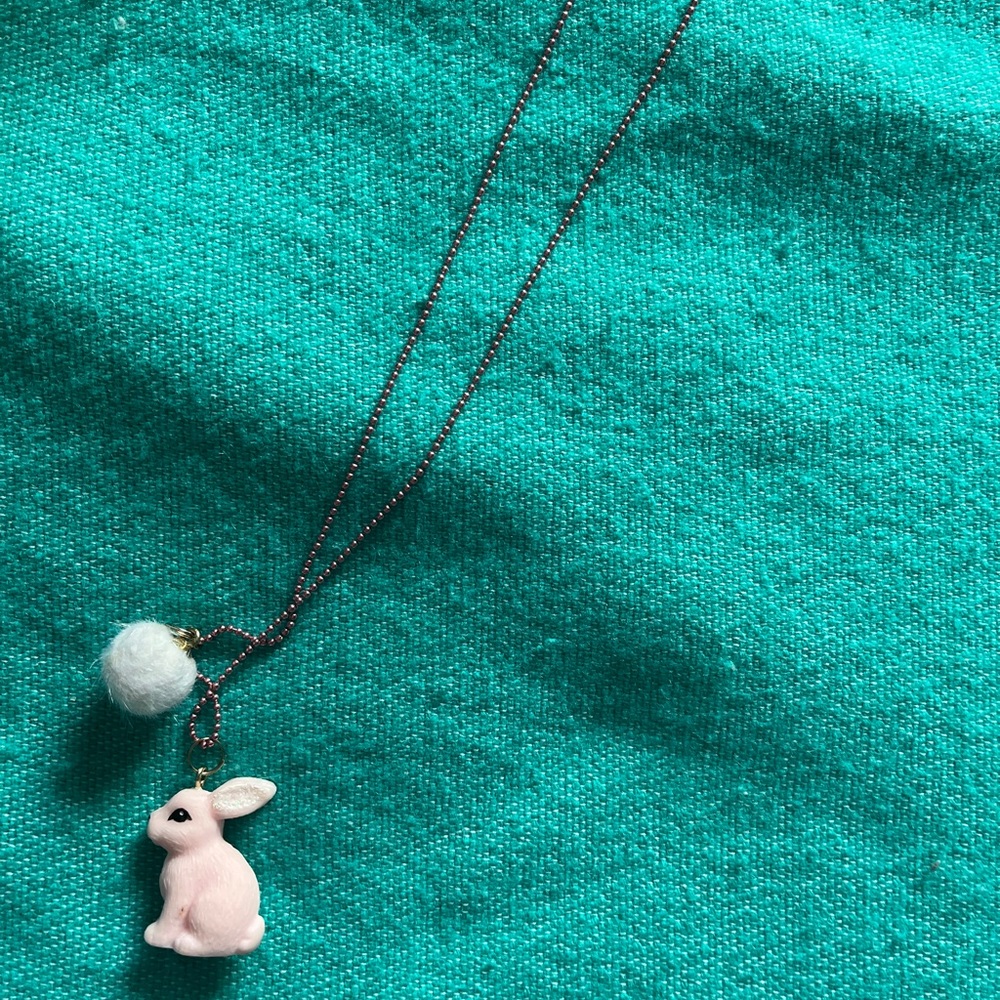 H&M Pink Bunny Necklace for Kids